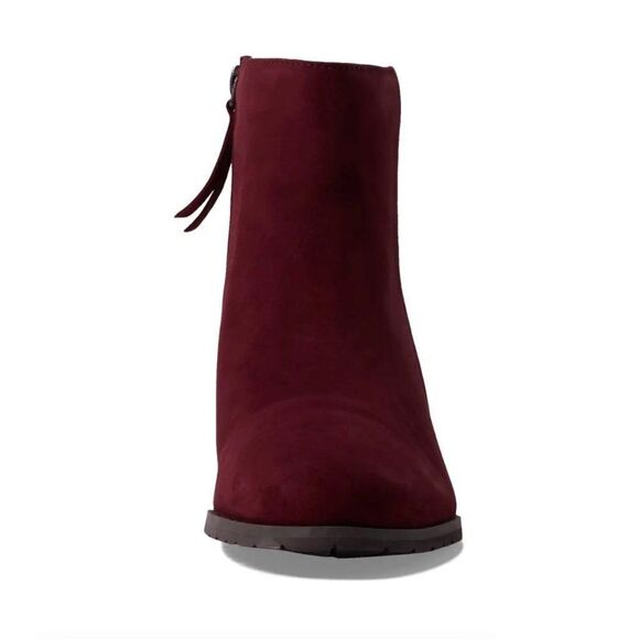 Naturalizer Bay Waterproof Bootie in Cabernet Sauvignon Suede (Wide) - Picture 13 of 13